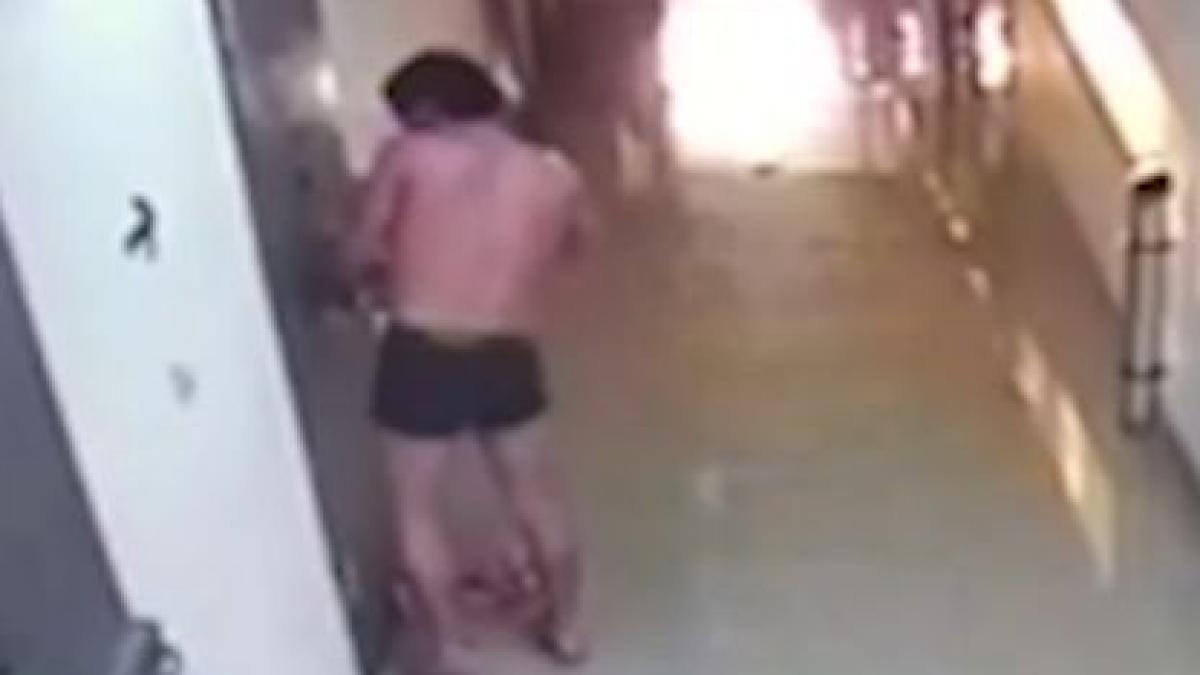 evadare spectaculoasa a unui detinut totul a fost surprins de camerele de supraveghere