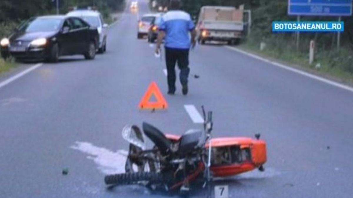 motocicleta masina accident botosani soferita