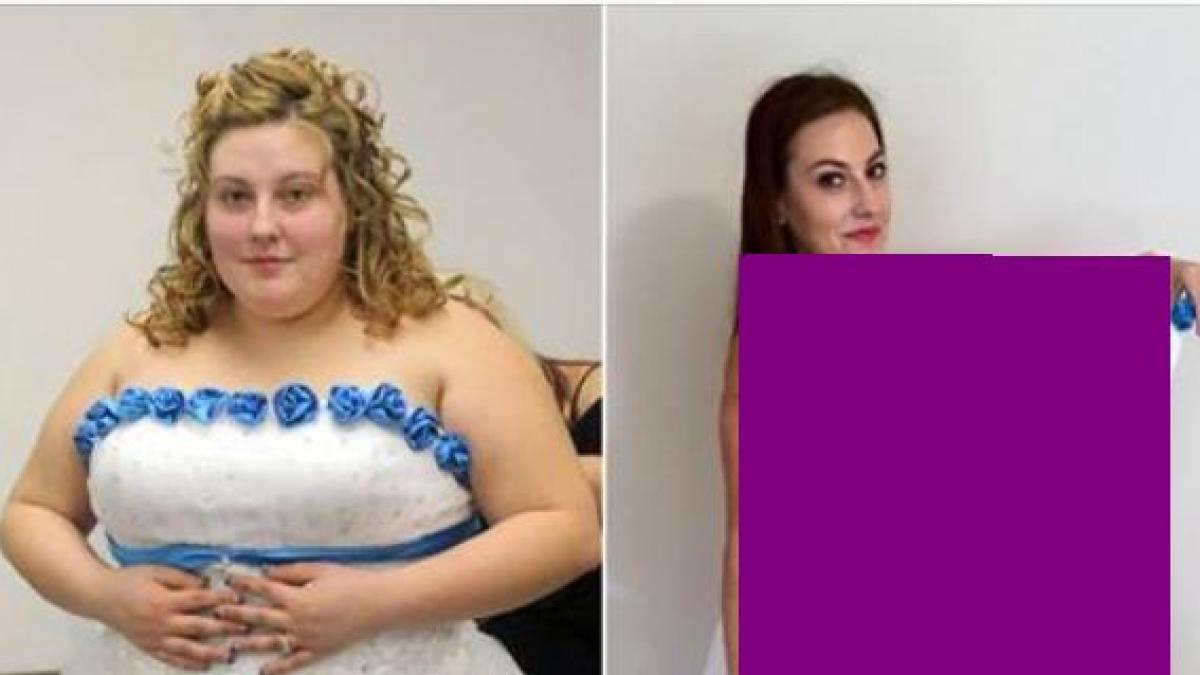 la nunta ei abia incapea in rochia de mireasa cum arata acum dupa ce a renuntat sa mai manance