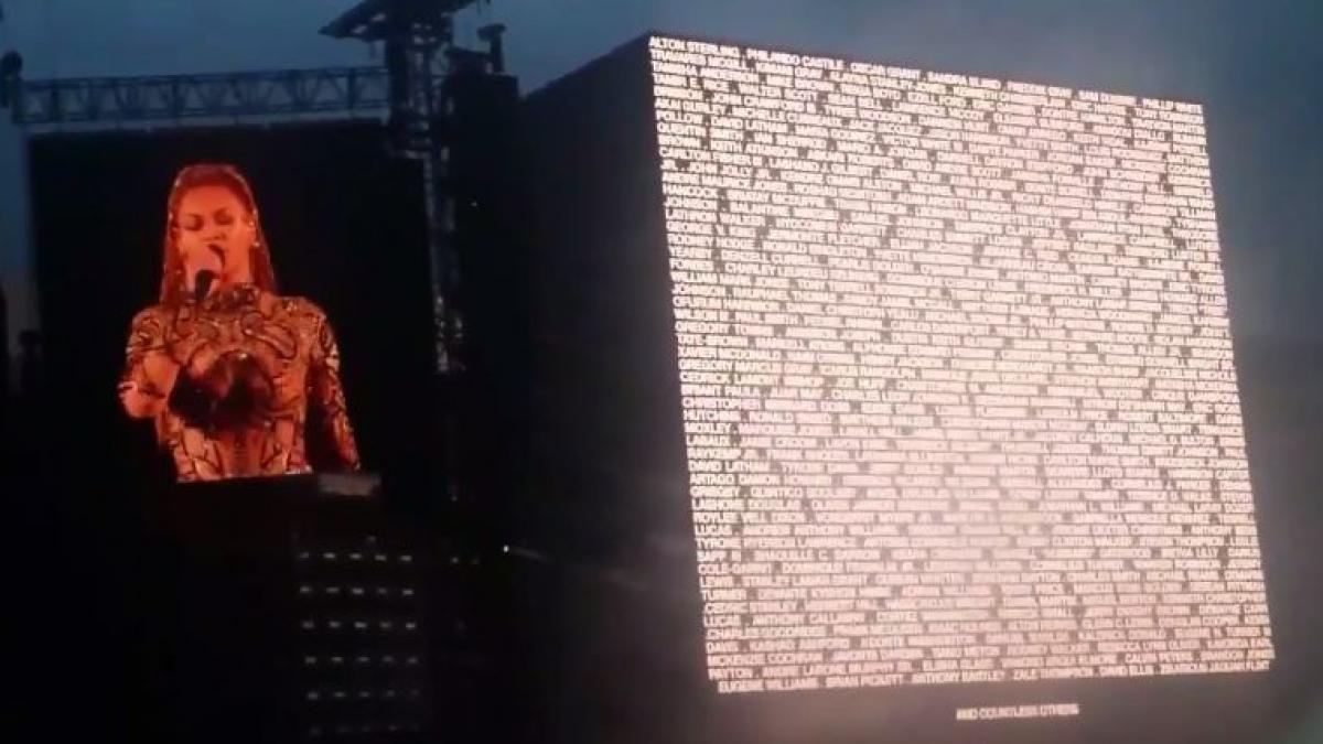 moment beyonce concert victime glasgow