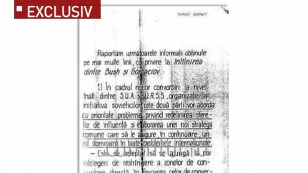 documentul prin care era avertizat ceausescu