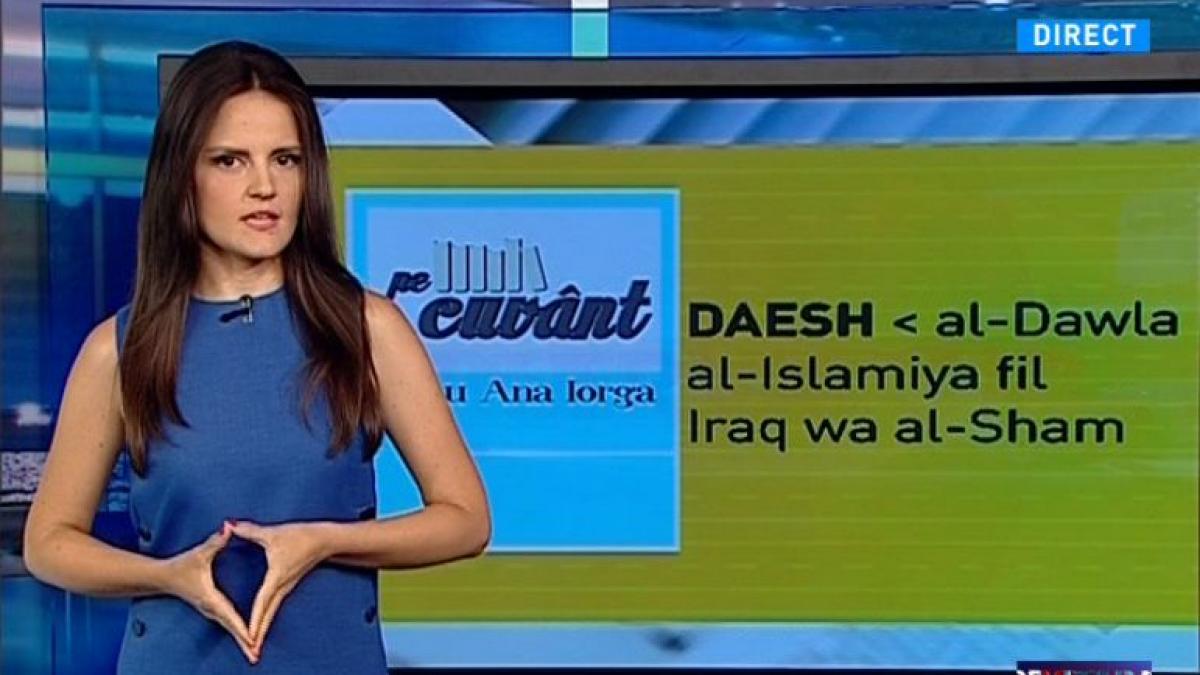 pe cuvant cu ana iorga daesh vs isis