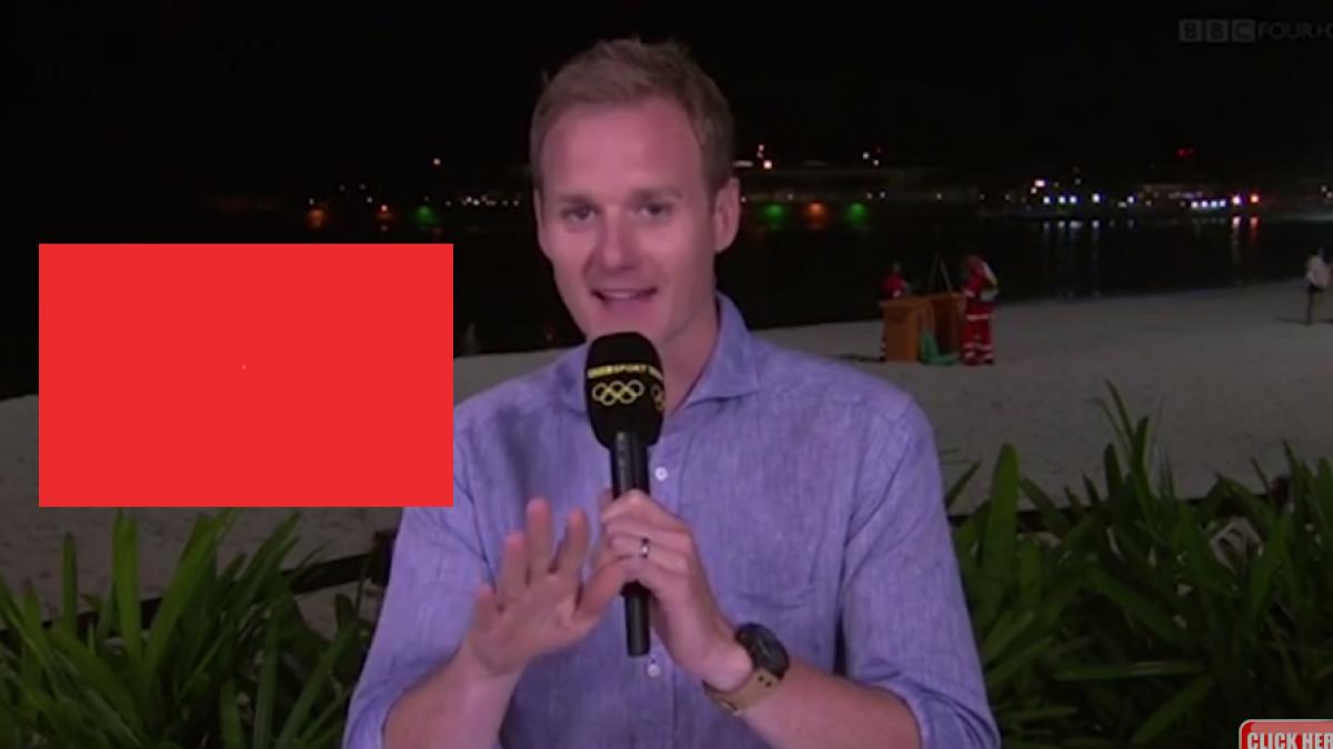 era in transmisiune directa cand telespectatorii au vazut ceva ireal in spatele reporterului ce