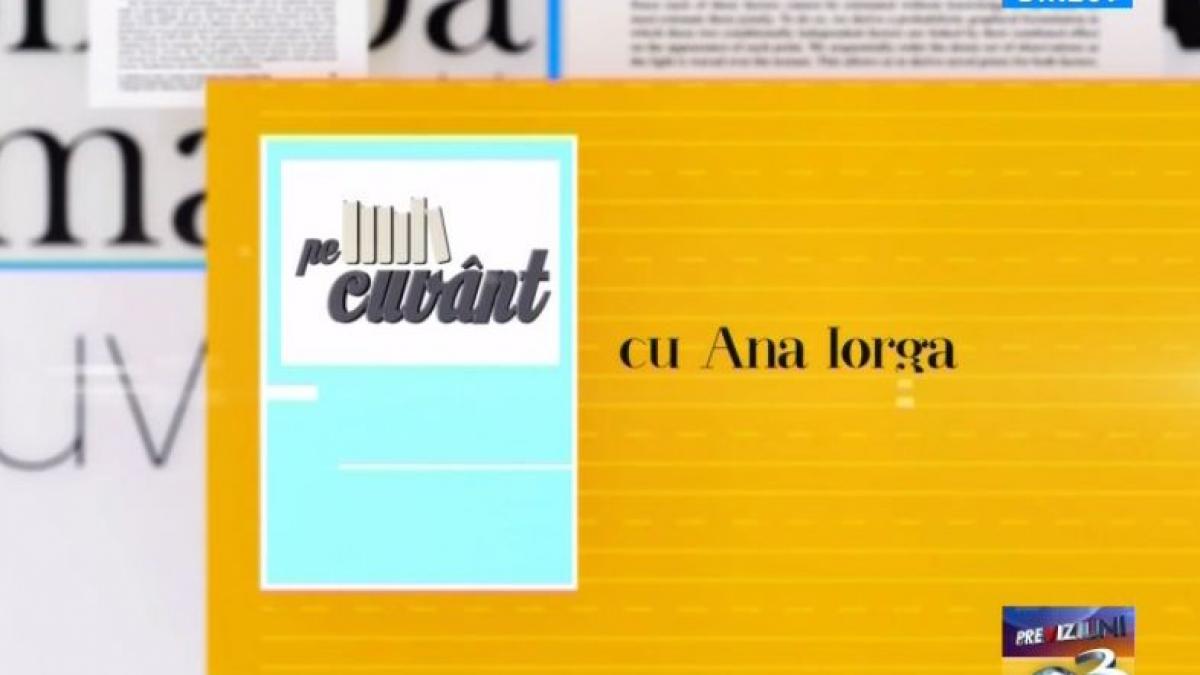 pe cuvant ana iorga mar