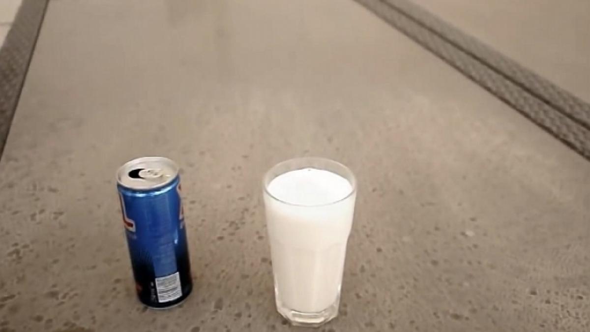 a amestecat energizant cu suc acidulat pentru ca a vrut sa vada ce se intampla dar la asa ceva nu