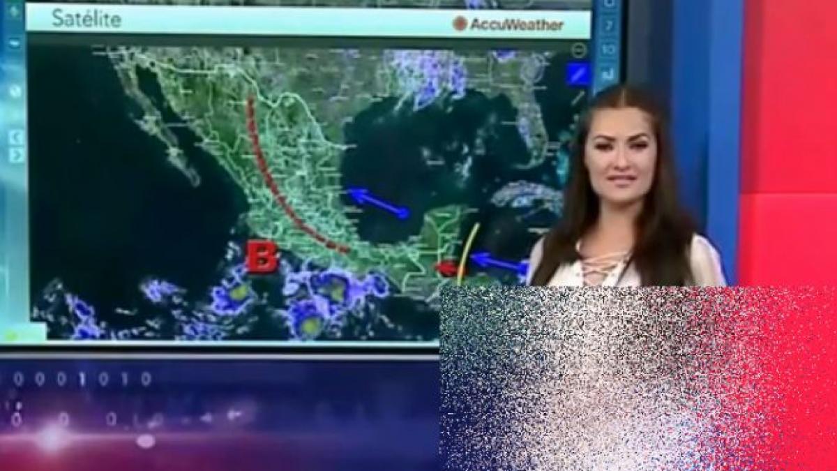 a aparut asa in direct cand prezenta prognoza meteo