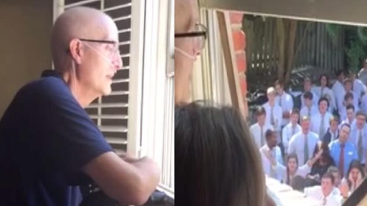 au aflat ca profesorul lor s a imbolnavit de cancer cand s a uitat pe fereastra omul a izbucnit in