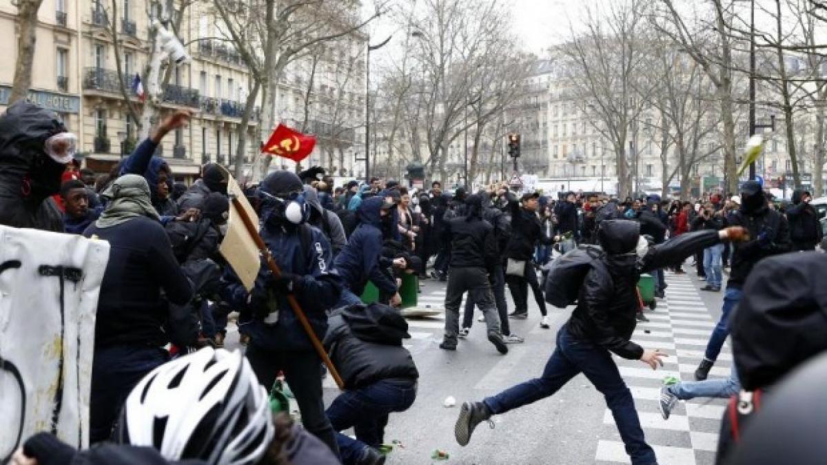 proteste violent franta orase molotov