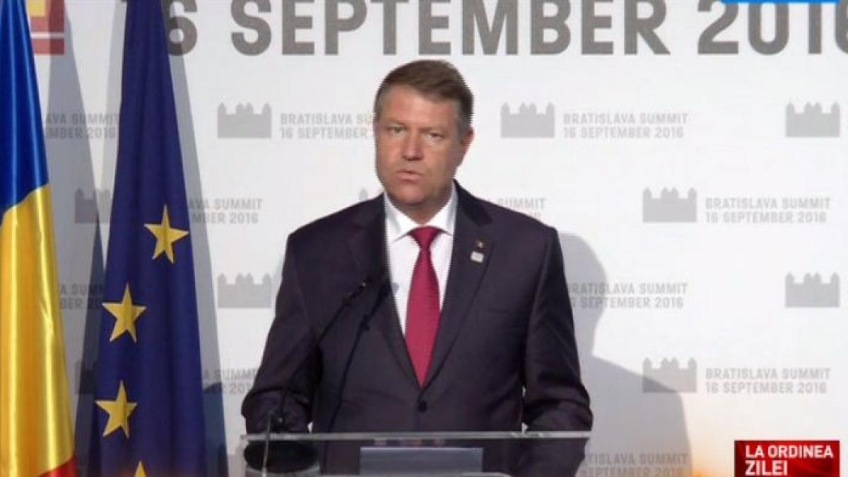 klaus iohannis la bratislava uniunea nu este un pacient cronic ci o reusita