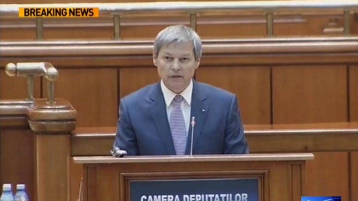 mesajul lui dacian ciolos pentru parlamentari