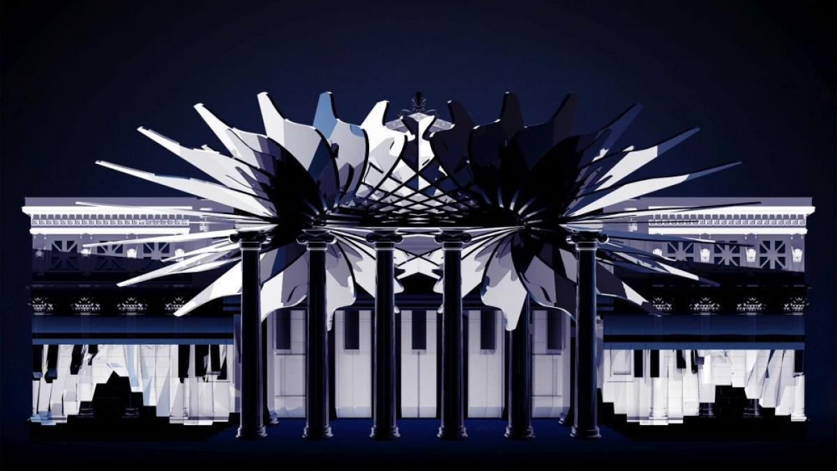 visurile artistilor si ale publicului transforma fatada ateneului pentru prima oara in istoria