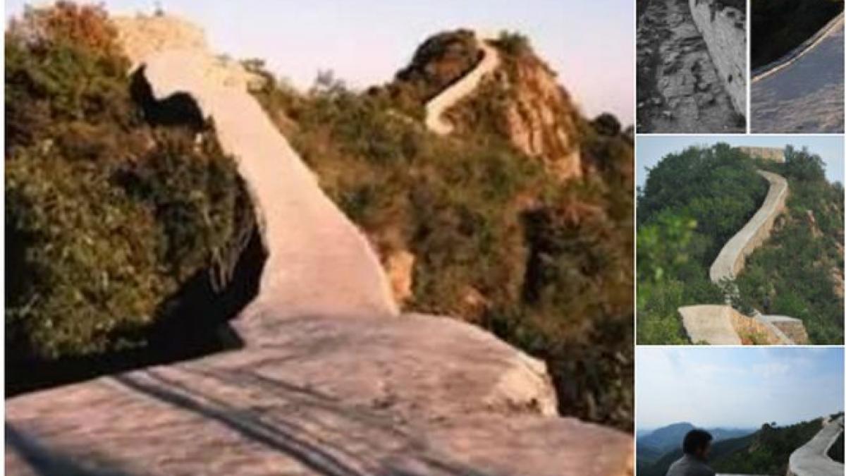 china a betonat o portiune din marele zid