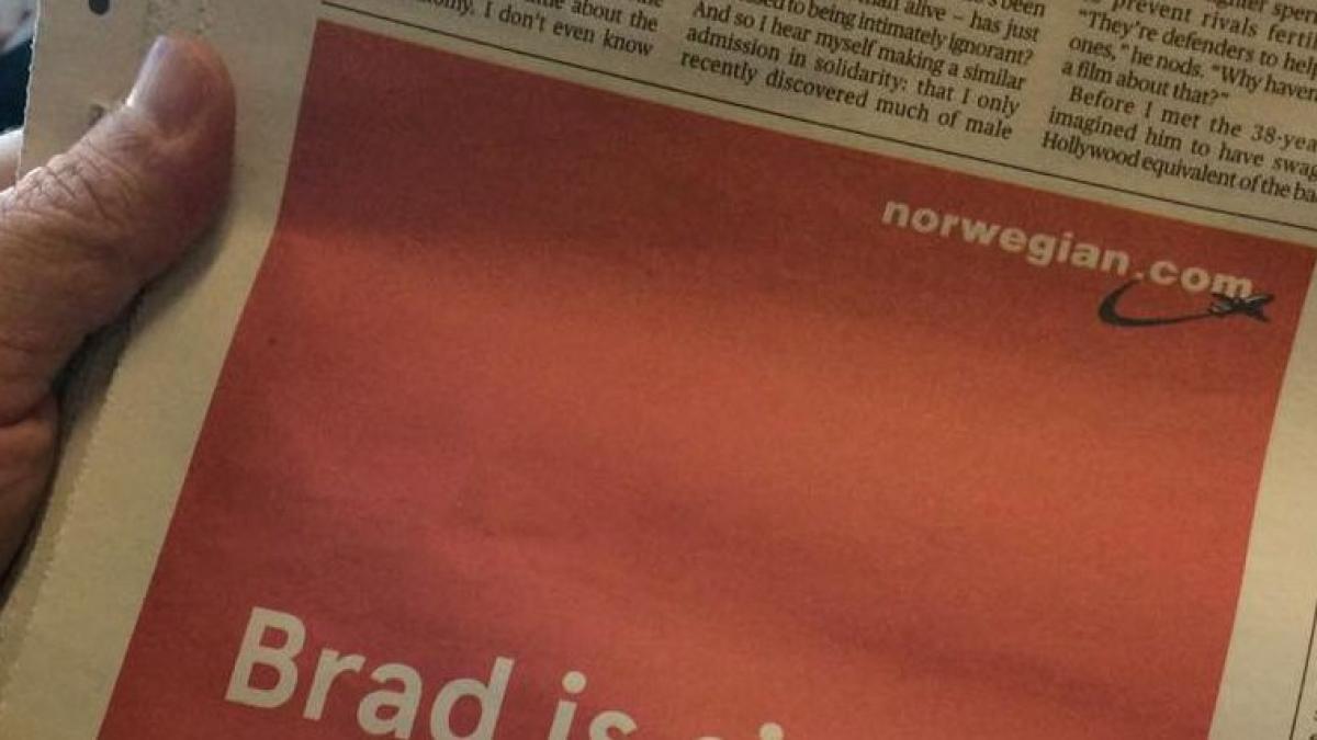 cum profita o companie aeriana de pe urma divortului dintre brad pitt si angelina jolie