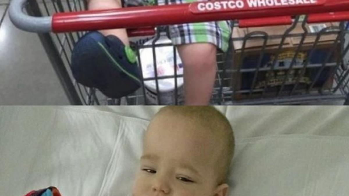 a iesit cu baietelul la magazin si l a pus in caruciorul de cumparaturi 24 de ore mai tarziu