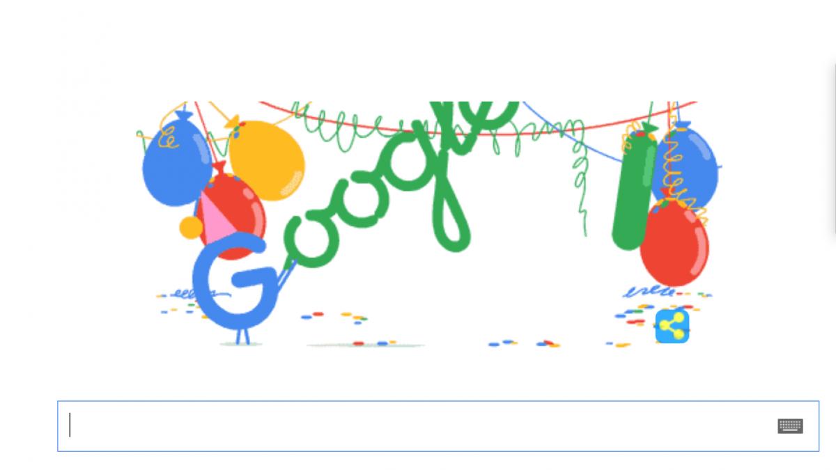 cand este aniversarea google motorul de cautare google sarbatoreste cu un doodle special