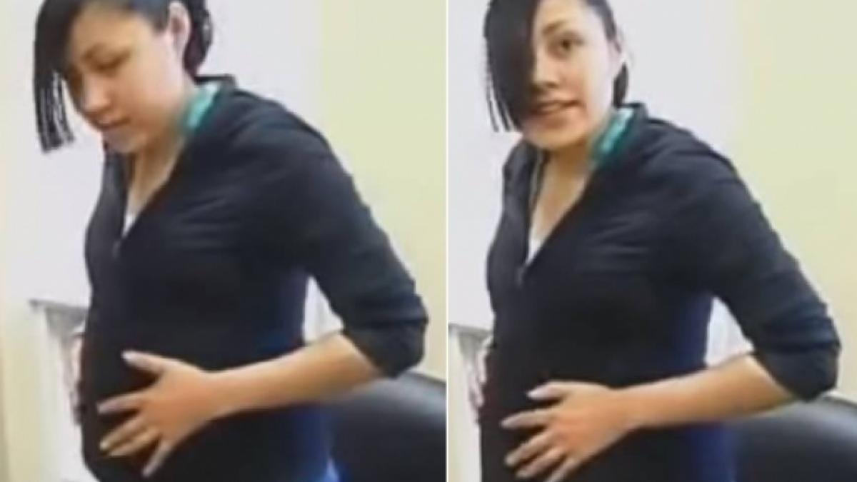 video colegii isi bateau joc de ea pentru ca a ramas insarcinata in liceu dar cand si a descheiat