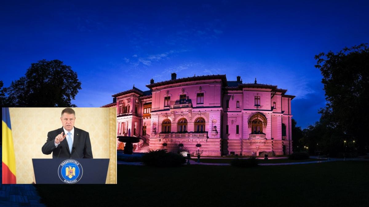 palatul cotroceni a fost iluminat in roz mesajul pe care il transmite klaus iohannis