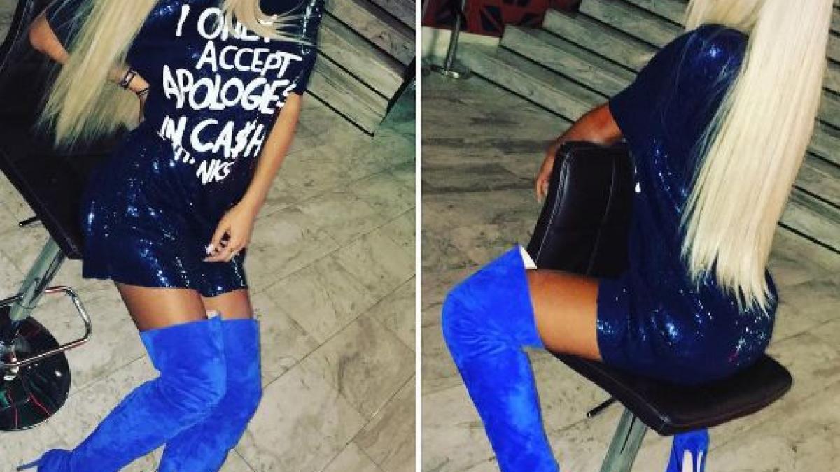 loredana chivu aparitie sexy intr o rochie foarte scurta insa fix detaliul de pe textila a starnit