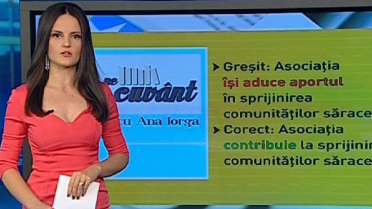 pe cuvant cu ana iorga a si aduce aportul este corecta o astfel de exprimare