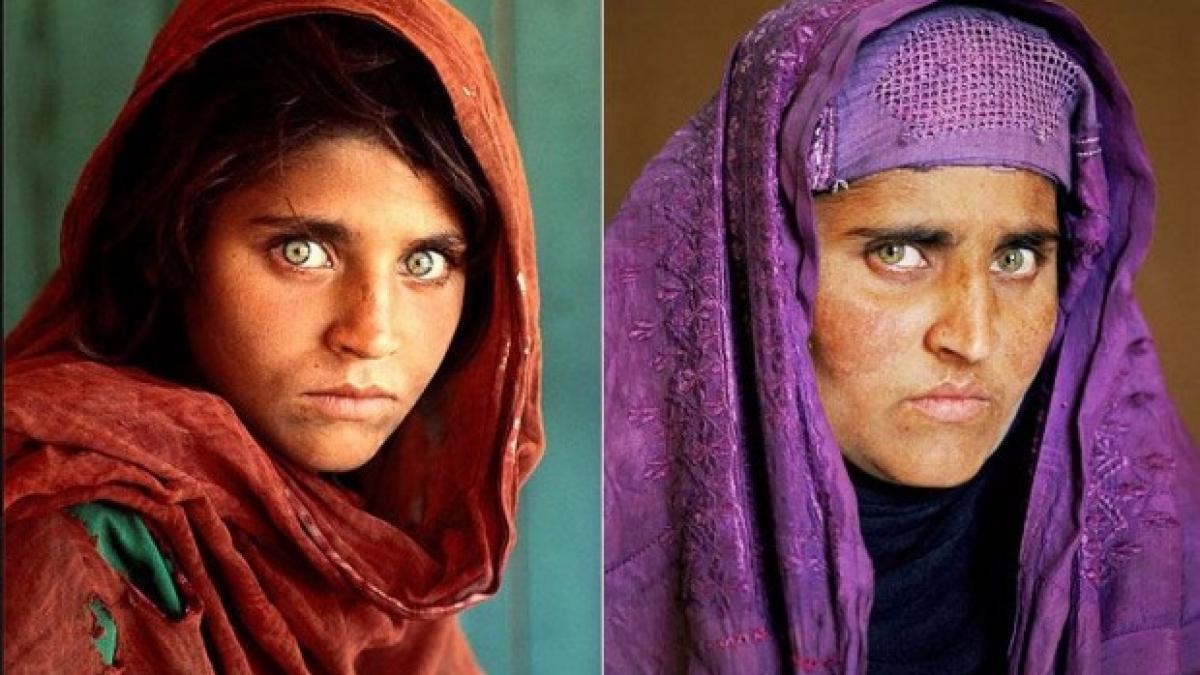 fata afgana cu ochi verzi aparuta pe coperta national geographic in 1985 a fost arestata in pakistan