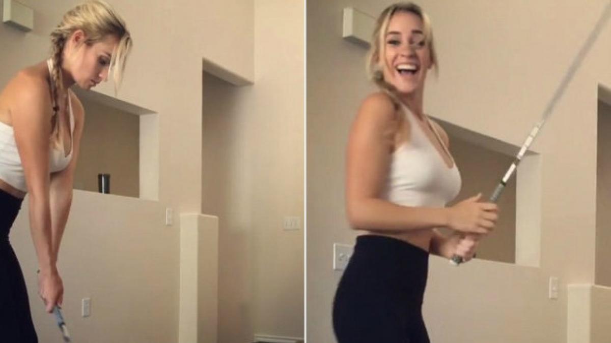 este blonda are 23 de ani si sute de mii de fani pe net pentru ca are un talent aparte ce poate sa