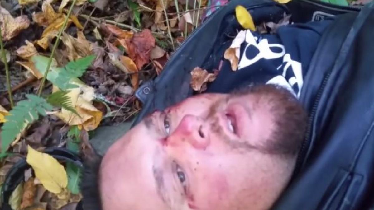 barbat accident mesaj