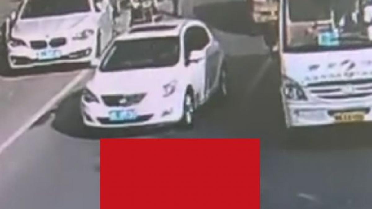 aparitie socanta pe mijlocul unei sosele aglomerate soferii au chemat urgent politia