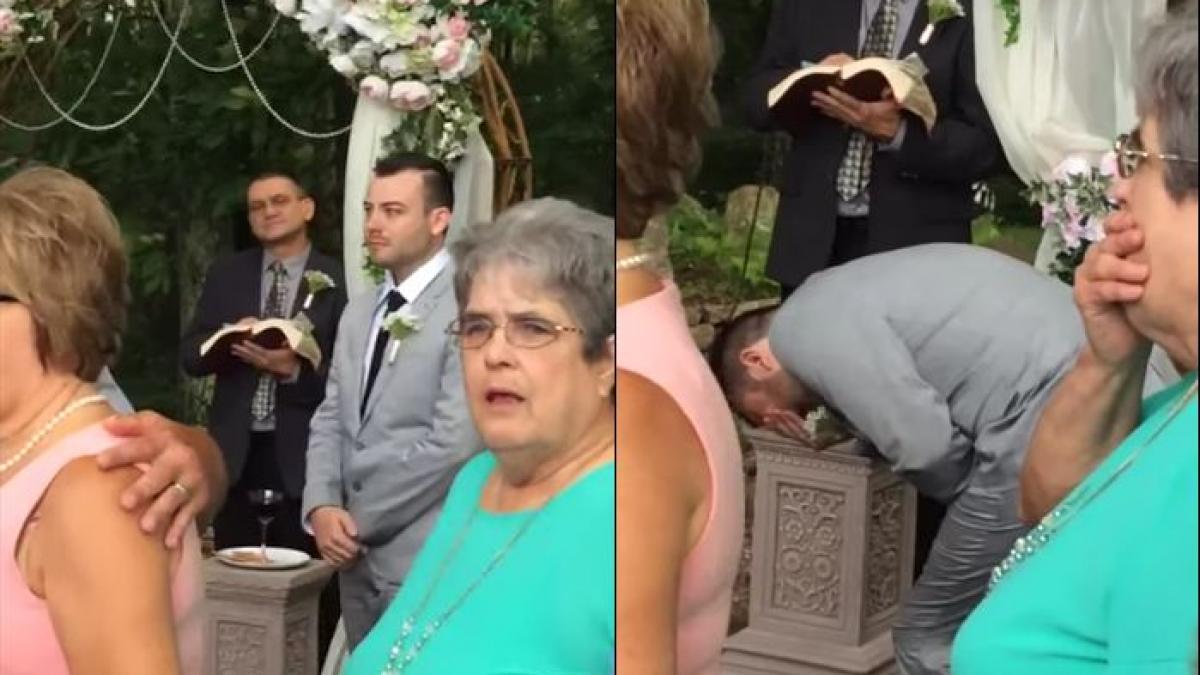 reactia unui mire cand isi vede aleasa inimii in rochie de mireasa a devenit virala mii de