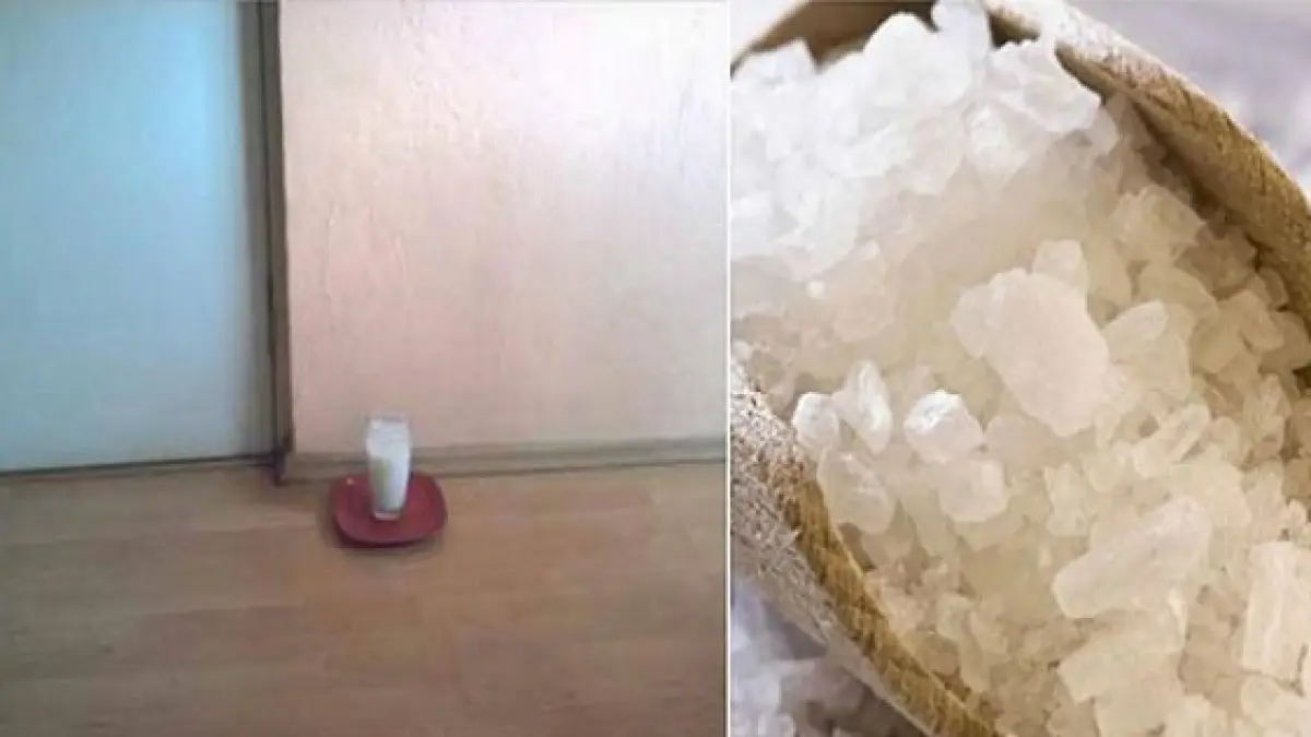 adauga sare si otet intr un pahar cu apa si pune l in orice punct al casei tale uite ce se intampla