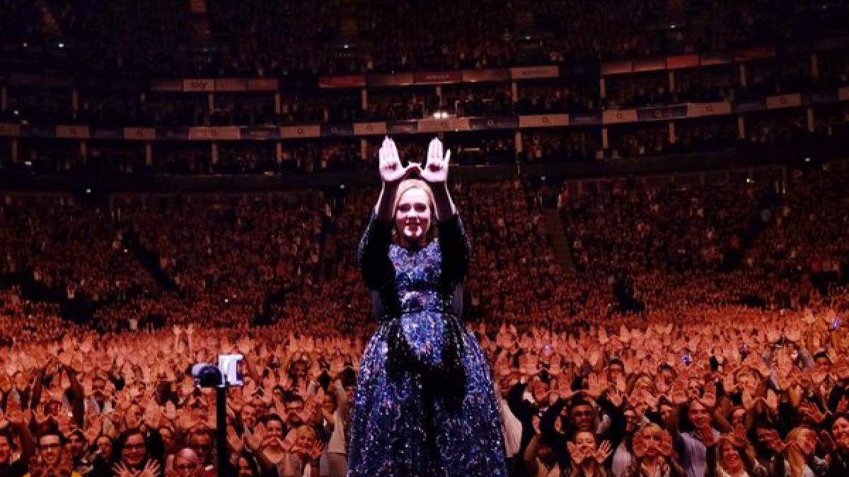 adele atacata in timpul unui concert de un oaspete neasteptat video