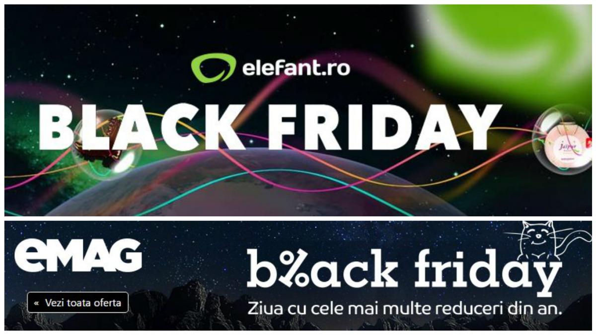 black friday 2016 emag versus elefant lista reducerilor senzationale