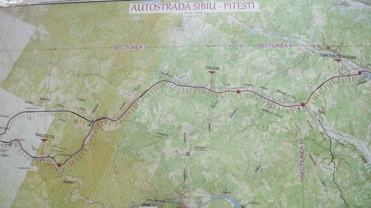 pe unde va trece autostrada sibiu pitesti traseul complet a fost avizat de cnair
