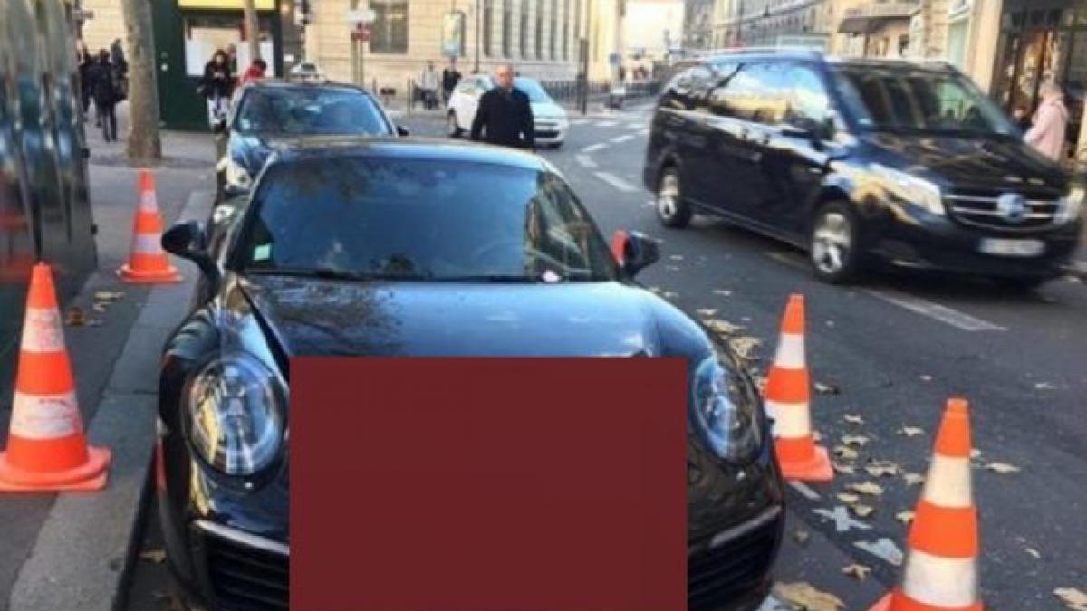 si a parcat neregulamentar masina porsche carrera s in centrul parisului