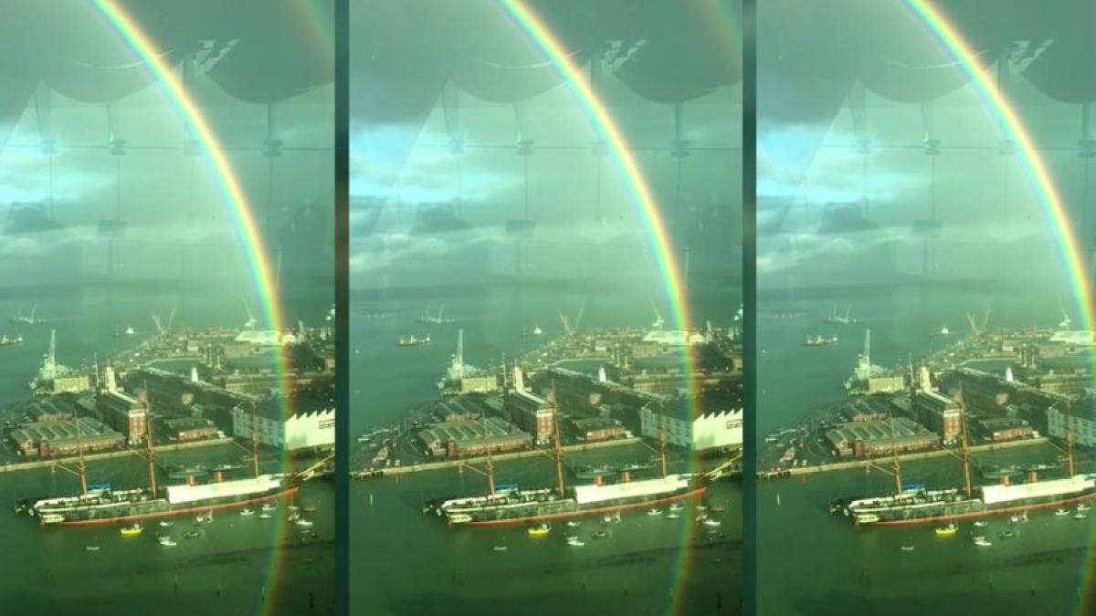 imagini fabuloase cu un curcubeu de 360 de grade o data in viata ti se da sa vezi asa ceva