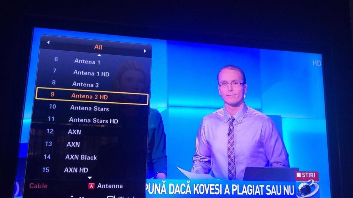 antena 3 si antena 1 hd iata unde poti vedea posturile intact pe rcs si upc