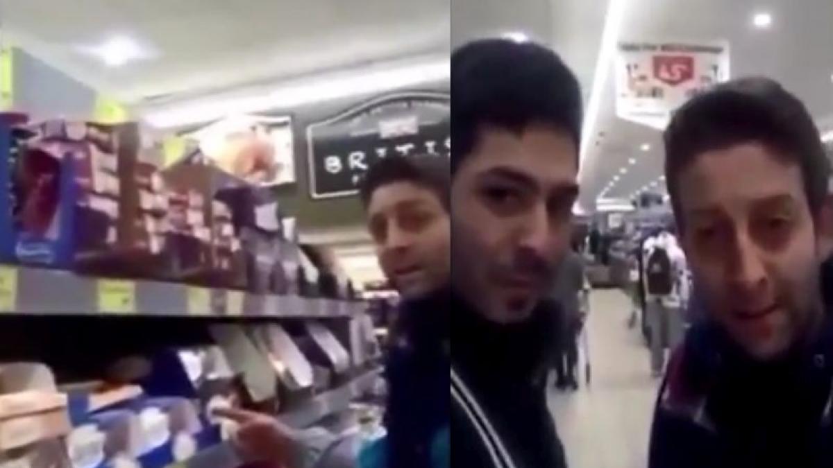 romani care ne fac de ras in lume s au filmat in timp ce fura ciocolata dintr un supermarket din