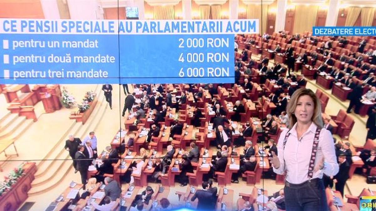 pensiile speciale pentru parlamentari majorate in noua lege a salarizarii