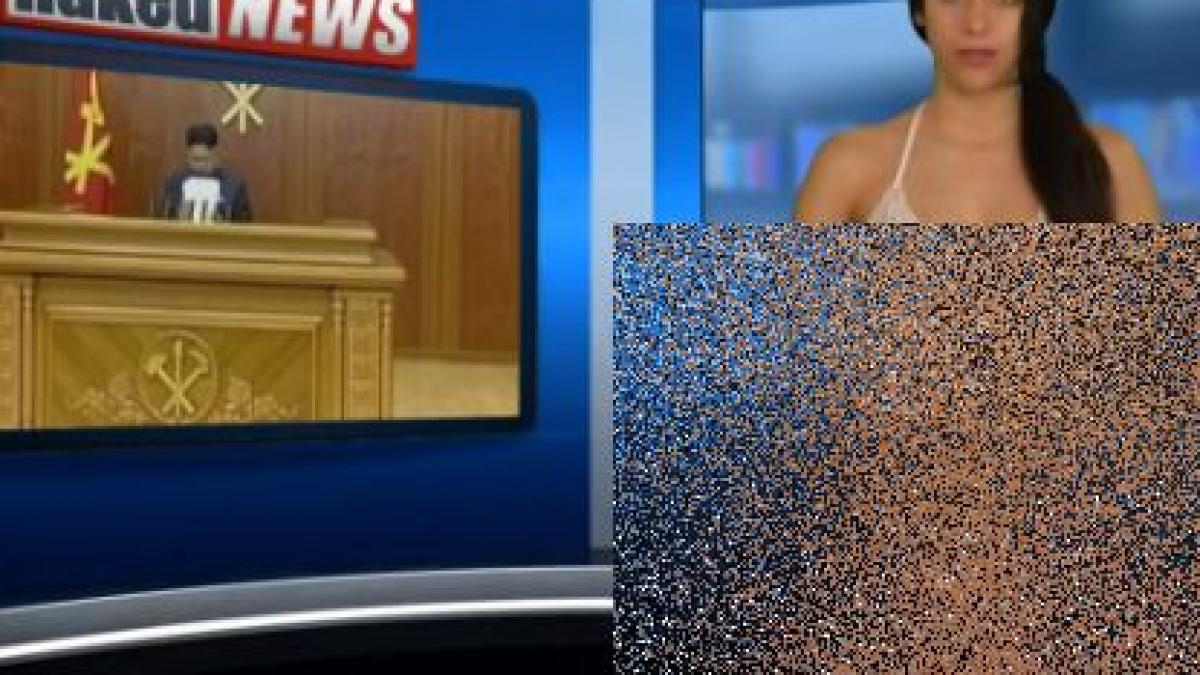 a aparut asa in direct cand prezenta stirile telespectatorii au crezut ca nu vad bine