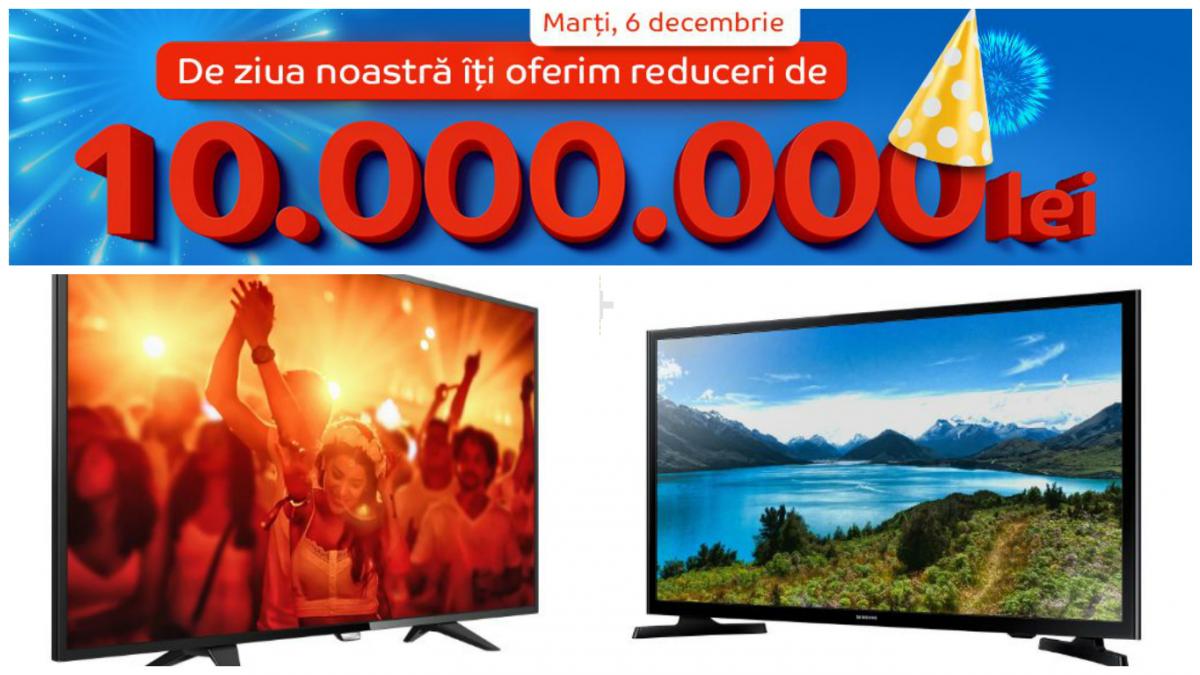 ziua emag televizoare reduceri 6 decembrie