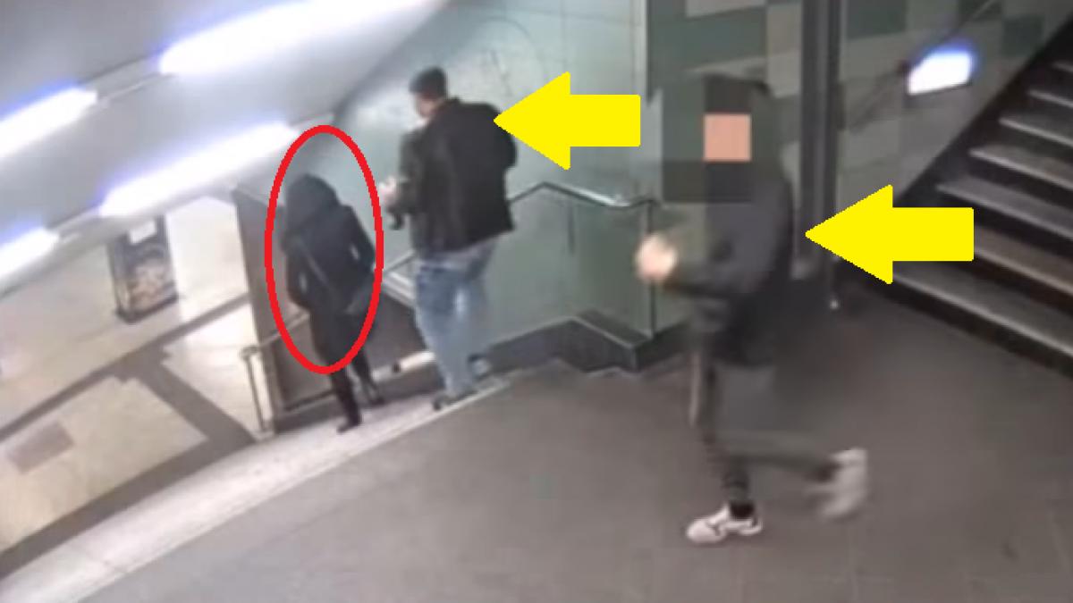 momente terifiante la metrou ce i au facut acesti barbati tinerei care cobora linistita scarile