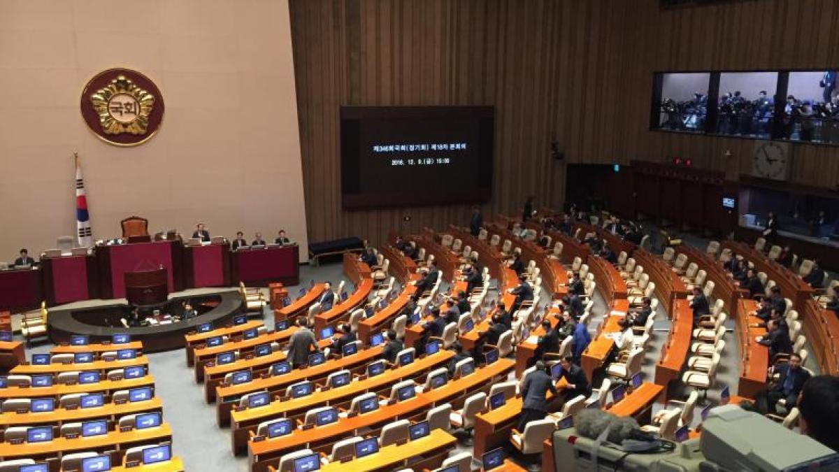 presedinta coreei de sud suspendata de parlament