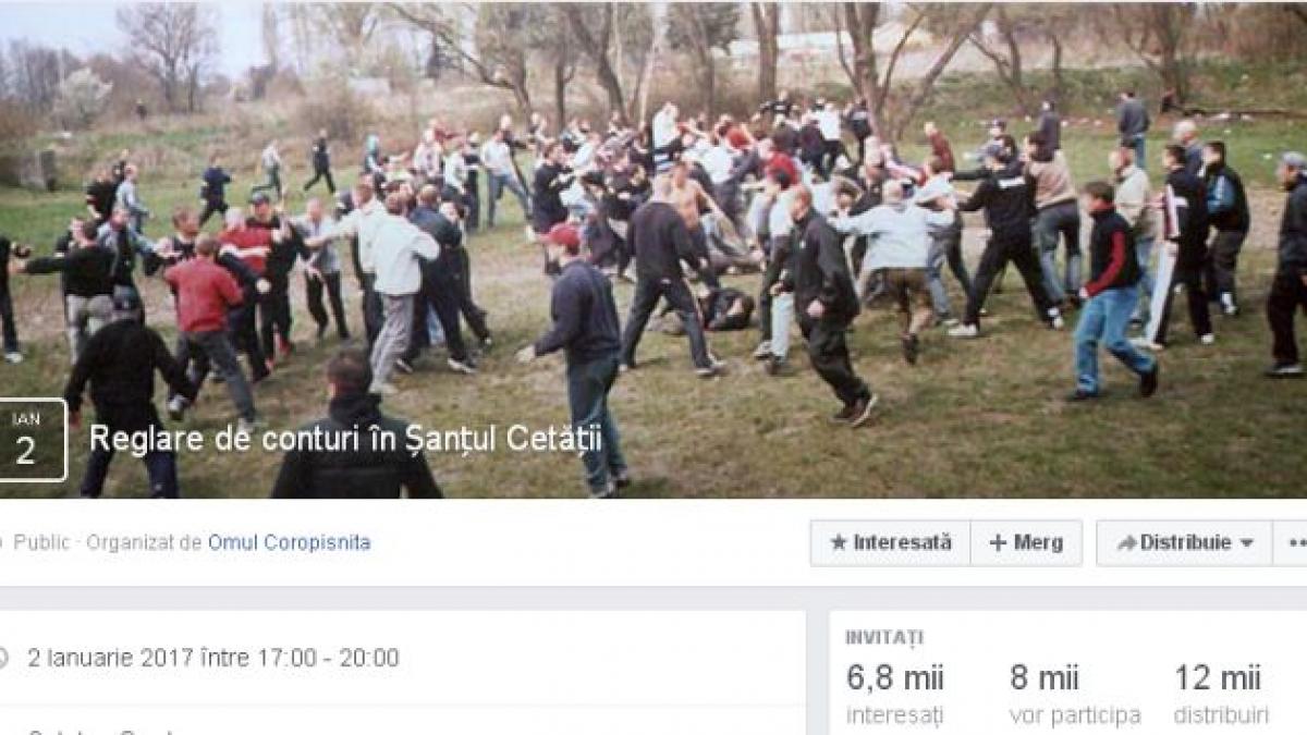 bataie organizata dupa alegeri anuntata pe facebook