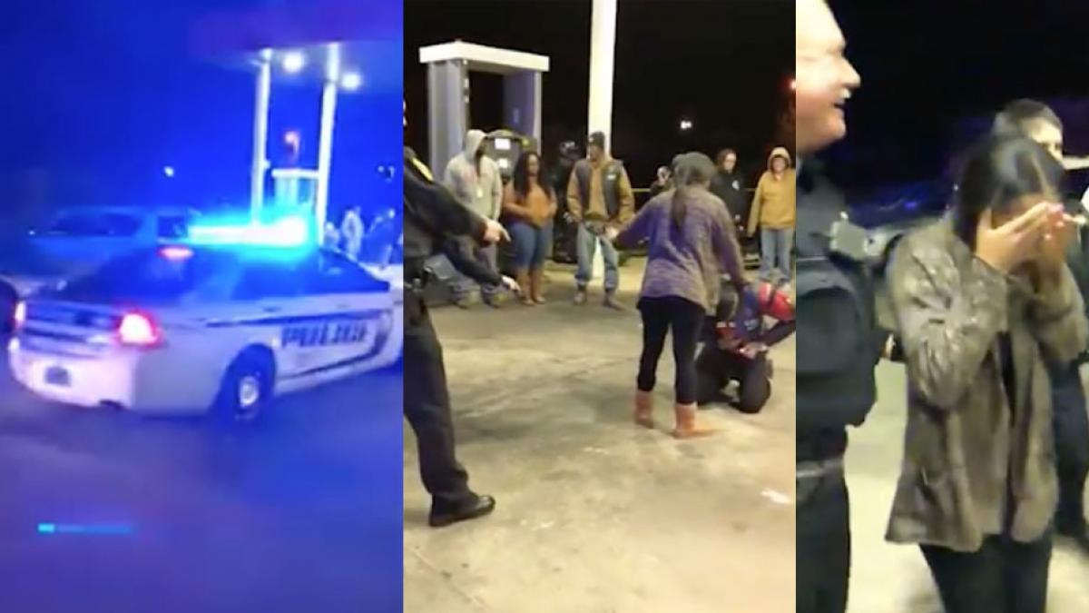 a fost oprit de doi politisti intr o benzinarie si amenintat cu arma ce s a intamplat apoi te va