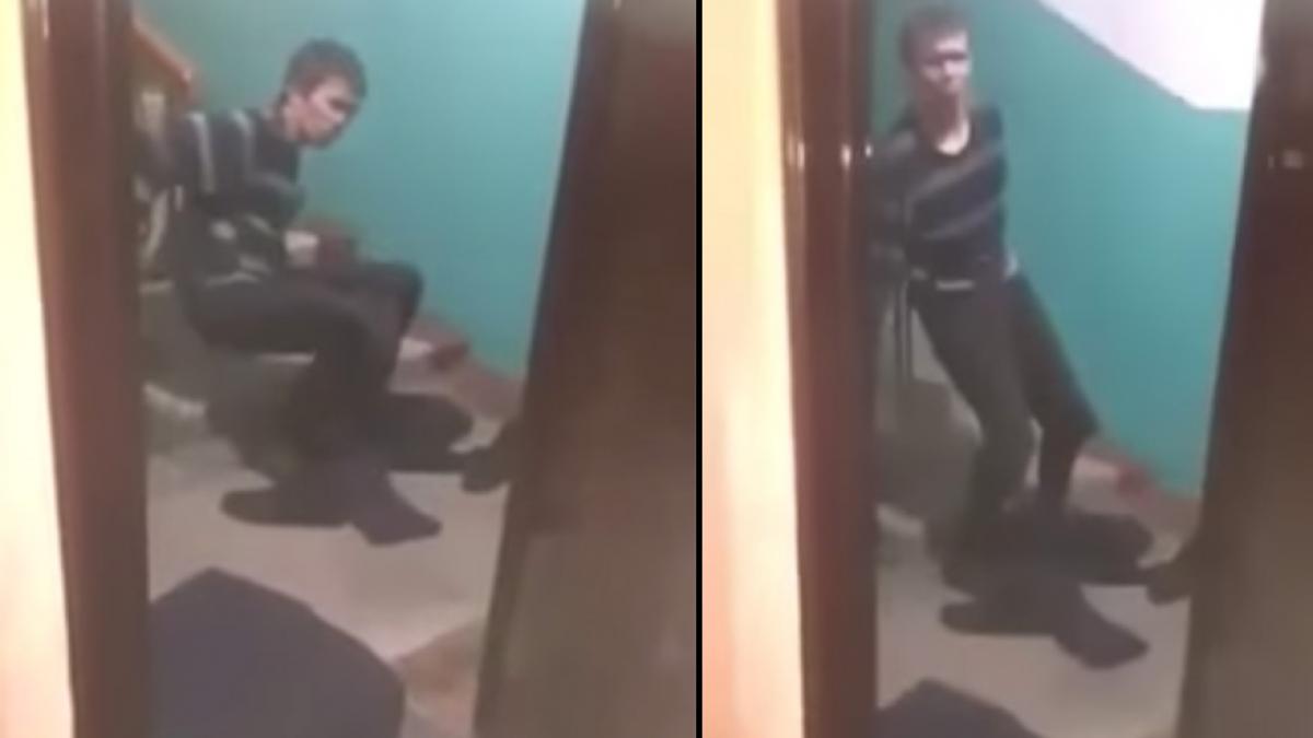 era beat si nu stia ca prietenii il filmeaza cand s a ridicat de jos toti au ramas fara cuvinte