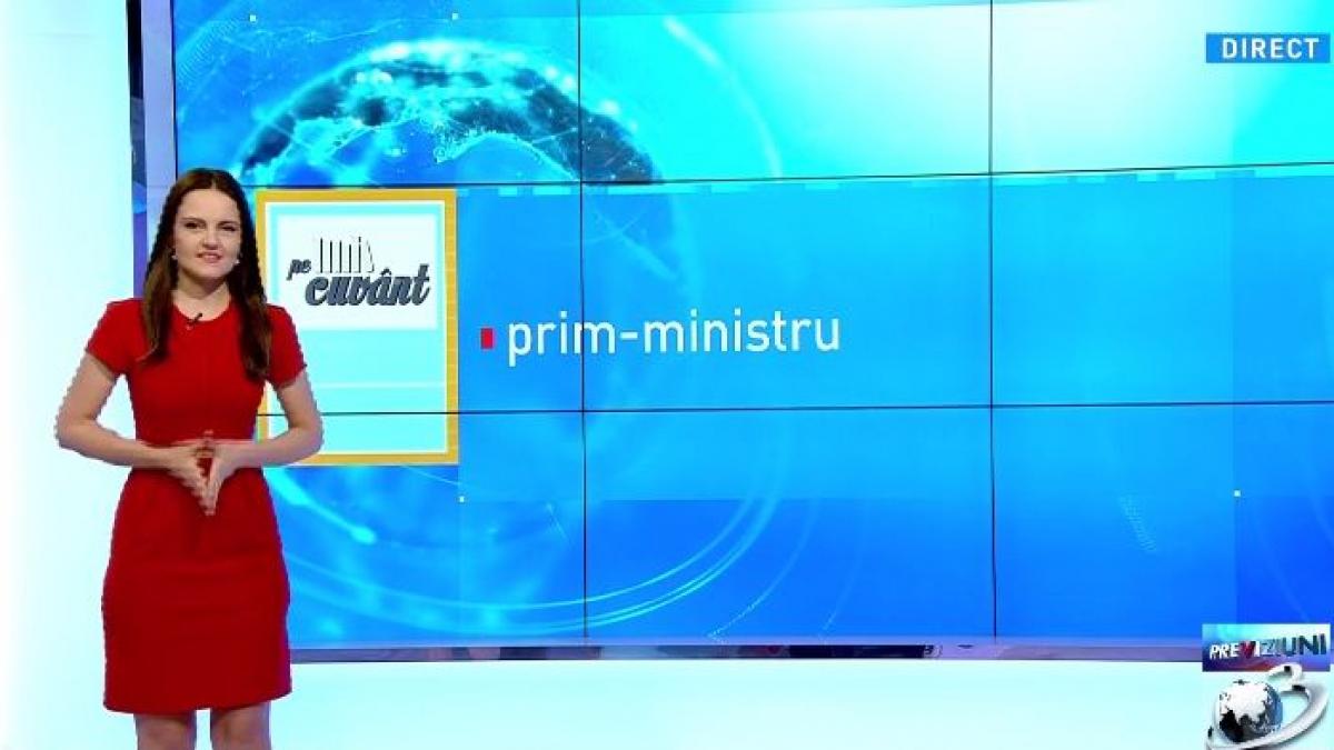 pe cuvant cu ana iorga prim ministrul sau primul ministru