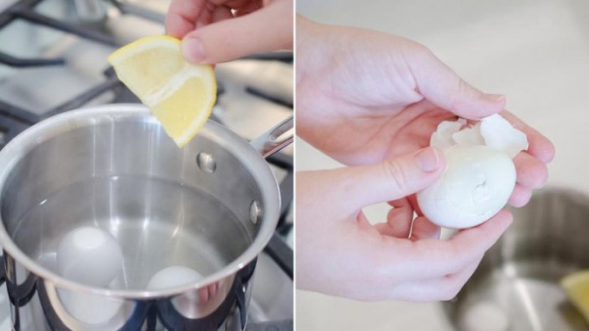 a pus o felie de lamaie in ibricul in care fierbea ouale rezultatul te va lasa fara cuvinte