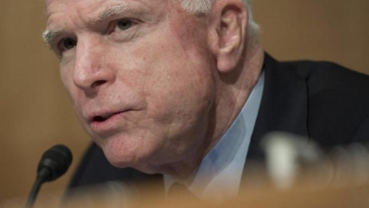 mesaj crucial lansat de republicanul john mccain este un act de razboi