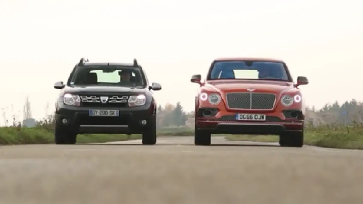 duelul extremelor un duster contra unui bentley de aproape 12 ori mai scump cine a castigat