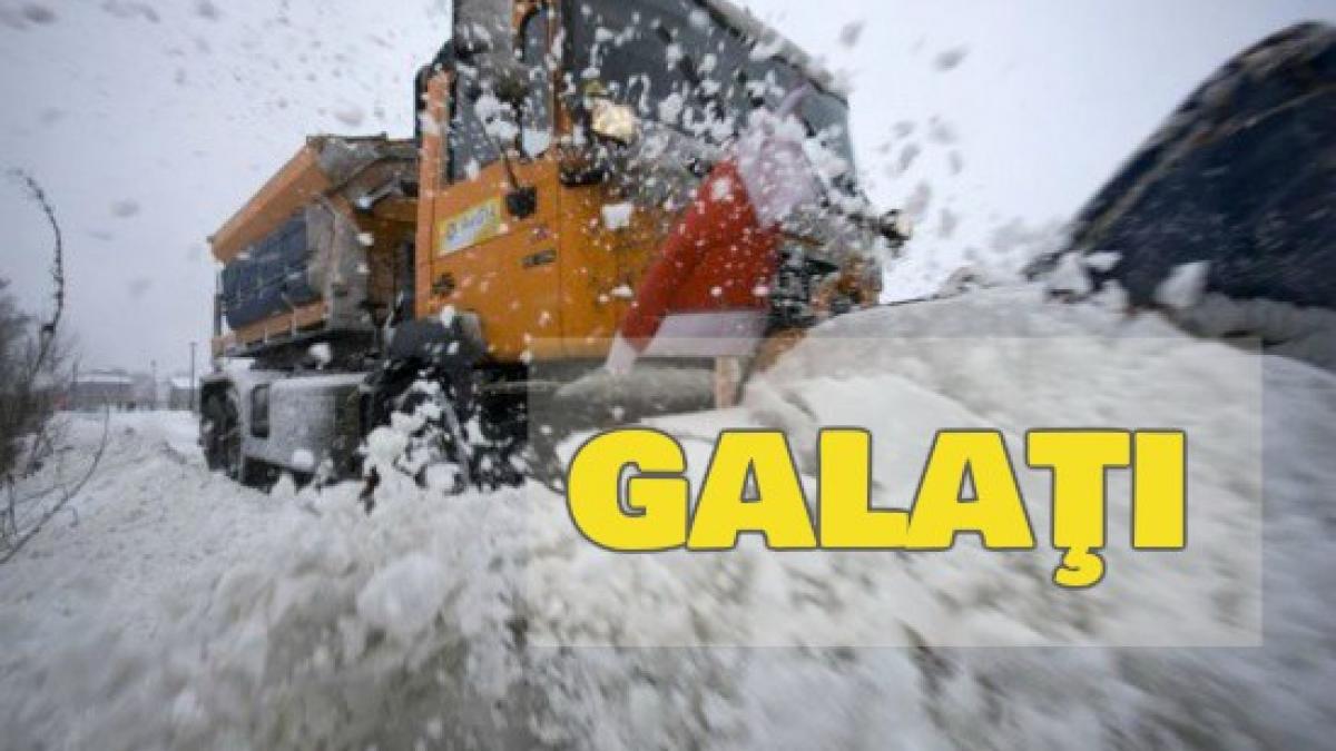 galati sapte drumuri judetene blocate din cauza viscolului