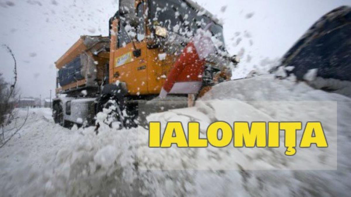 ialomita mai multe autoturisme si camioane au ramas inzapezite